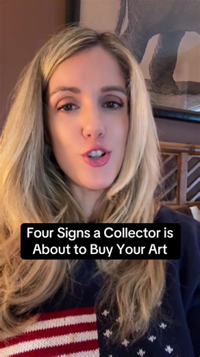 I learned it from selling my own work. Collectors rarely say “I’ll take it.” But they tell you they’re about to buy if you know what to look for: • They start talking about where it would go • They send a photo of their space • They say things like “I can’t stop thinking about this” • They mention timing (a trip, a room reveal, hosting, etc.) At that point, stop selling. Start guiding. Help them place it. Answer quickly. Make it easy to say yes. That’s how you sell high-ticket art without being 