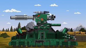 〖坦克动画〗钢铁巨兽的混动进化：KV44 家族对决 KV-44m/KV-55m/KV-88m/KV-99M| 关于坦克的动画片