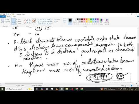 Part 4 D & F block elements class 12