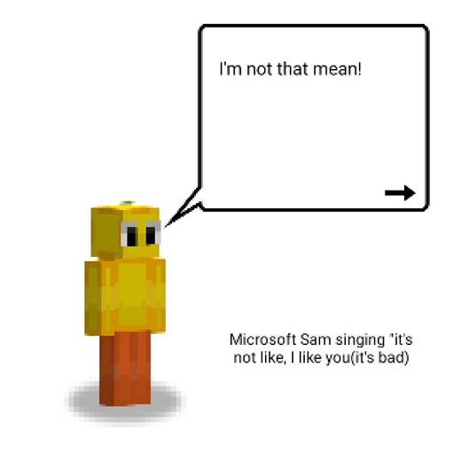 Microsoft Sam singing "it's not like I like you" #tsundere #animation #pixel #fypシ #fyp #fyppp