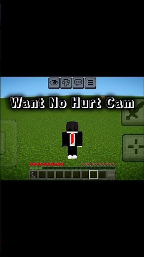 No Hurt Cam Tutorial Minecraft #minecraft #shorts