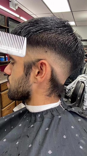 349K views · 3K reactions | Scissor over comb #menshaircut #fade #rockyhillct #menshairstyle #hairstyle | Sam's Barber Shop LLC | Facebook