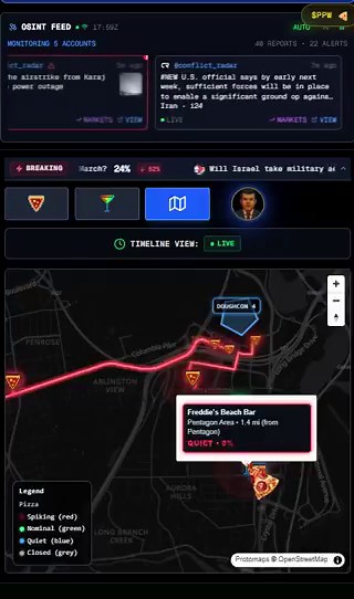 US GROUND OPERATION INCOMING?>Pizza Index is exploding>Gay bars are suddenly empty>Suspicious wallets just placed $200,000+ on thisPotential payouts now over $1,000,000