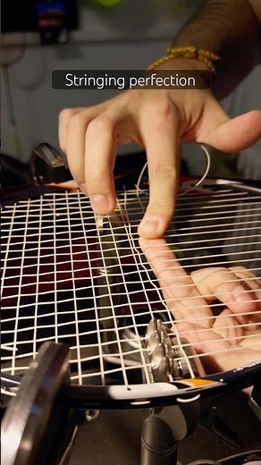 Badminton stringing perfection 👌🏼