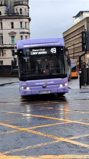 4 different buses around Cardiff Bus Interchange #cardiffbus #firstbus #adventuretravel #buses