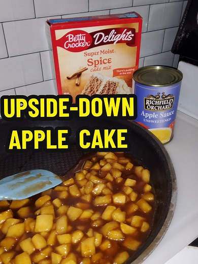 Easy Upside-Down Apple Cake Recipe