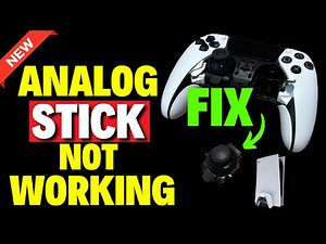 How to Fix PS5 Controller Analog Stick Not Working