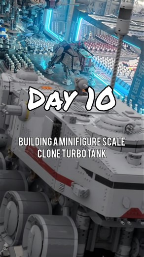 Clone Wars Customs on Instagram: "Day 10 building a minifigure scale Clone Turbo Tank. #starwars #lego #clonewars #fyp #moc"