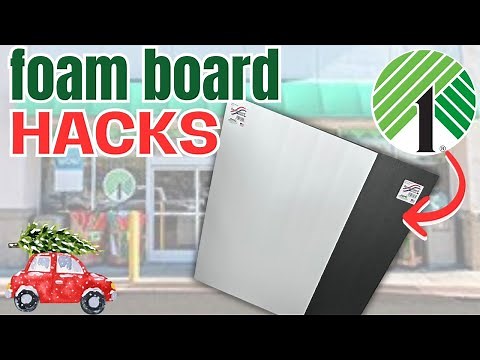 Use FOAM BOARD To Create GORGEOUS Christmas DIY Decor | Dollar Tree Hacks