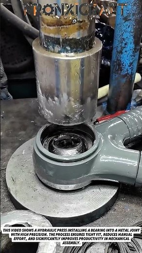 Hydraulic Press Bearing Installation | Fast & Precise Mechanical Assembly