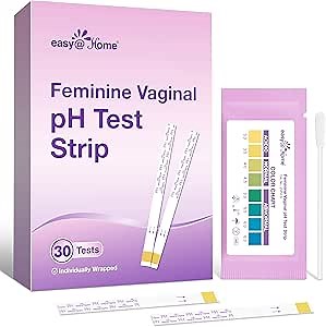 Easy@Home Vaginal pH Test -30 Strips | BV Test Kit at Home for Women | Yeast Infection Test + pH Balance for Women