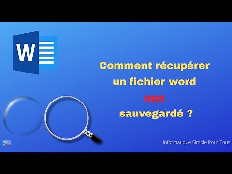 How to recover an unsaved document in Word?