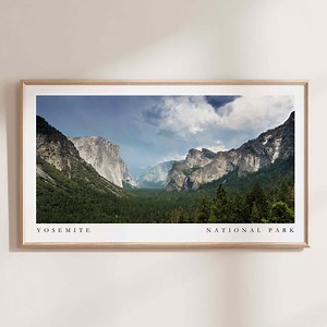 Yosemite National Park Frame TV Art, Yosemite Photography, Samsung TV Art, National Park Decor, Travel Tv Art, Yosemite Tv Art - Etsy
