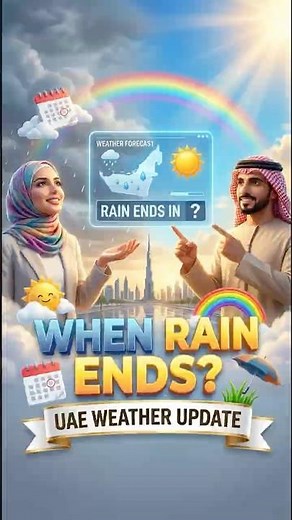 🚨 The FINAL Rain Wave is Here! UAE Weather Update & End Date #Shorts #UAERain #Dubai #AbuDhabi