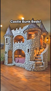 These castle bunk beds would be epic! 🏰🏰 #medieval #castle #interiordesign #bunkbeds | Inspiring Designs