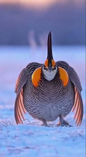 Insane Fast Dancing Bird! Prairie Chicken’s Snow Stomp Ritual 🐦❄️🔥