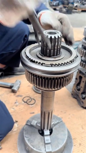 Truck Transmission Input Shaft Assembly Process #automobile #machinist #shortsvideo #viral