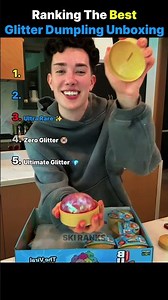 Ranking the crazy glitter dumpling unboxing moments ✨ #shorts