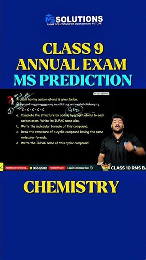 CLASS 9 ANNUAL EXAM 2026 CHEMISTRY MS PREDICTIONS | MS SOLUTIONS