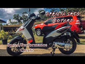 Aprilia SR50 Motard Speed/Performance Check
