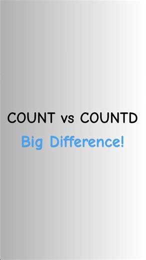 COUNT vs COUNTD in Tableau | Beginner Mistake Explained