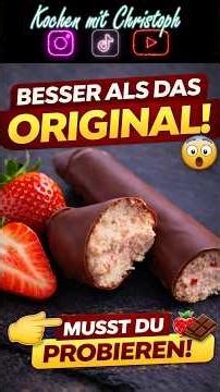 Better than the viral original?! 🍓🍫 #viral #icecreamrecipe #delicious
