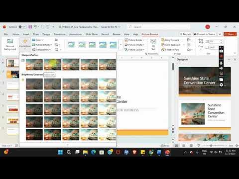 Shelly Cashman PowerPoint 365 | Module 3: SAM Project A Sunshine State Convention Center