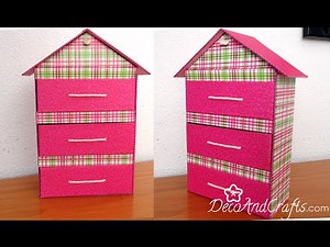 DIY House shaped Organizer - DecoAndCrafts