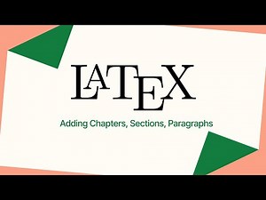 LaTeX Book Class Tutorial | Chapters, Sections, Subsections & Paragraphs Explained! #latex