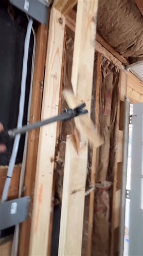 Brian | Owner | Construction Company on Instagram: "Do you brace? Had a request to work on a 1970s home and reframe a structural wall. After increasing the doorway opening from 2’6” to 5’ I added in a bit of integral bracing - just because. #remodel #framing #carpentry #reels #southpawandcompany"