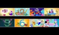 Mix of 8 videos from youtube : StoryBots Numbers Song