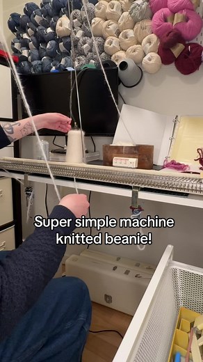 Super Simple Knitted Beanie Method on Bulky Machine