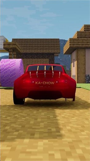 Lightning McQueen vs Giant Minecraft Sword!