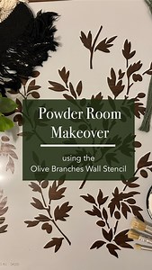 2.7K views · 74 reactions |  Powder Room Makeover Using Stencils!...