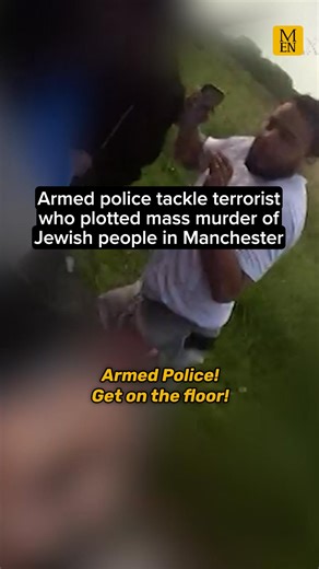Moment armed police tackle terrorist who plotted mass murder of Jewish people in Manchester | Manchester Evening News