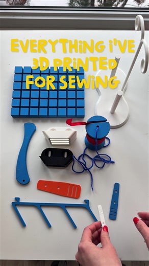 Picked up a new hobby to make things for my main hobby 😅 I use the @BAMBULAB Official P1S. All of these are free files on their app! #3dprinting #sewing