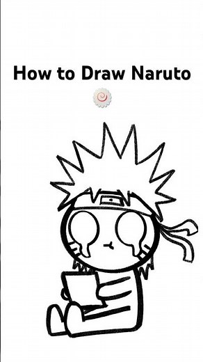 How to Draw Naruto Uzumaki Step-by-Step (Easy Anime Tutorial) 🔥 #Manga #Art #Drawing #Digitalart