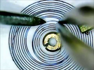 Repairing distorted hairspring of a LeCoultre Cal. 1 movement