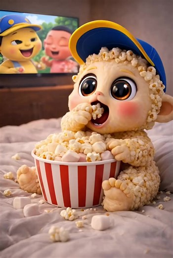 Baby Popcorn Time: ASMR Fun with Cartoons