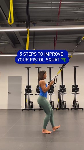 5 steps to improve your pistol squat with TRX Course instructor, Nancy Terrasson. #TRX #TRXTraining | TRX Training UK