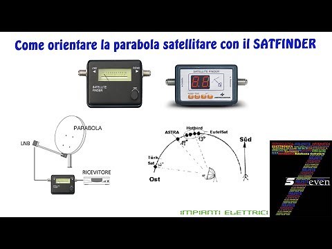 Come orientare la parabola satellitare con il SATFINDER