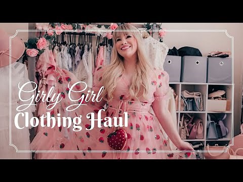 Girly Girl Clothing Haul Try On | Strawberry Dress, Simple Retro, Vita Grace, H&M