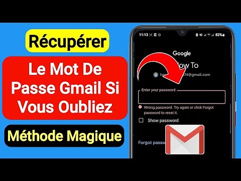 Comment retrouver le mot de passe Gmail oublié - 2023 | Récupérer le mot de passe Gmail
