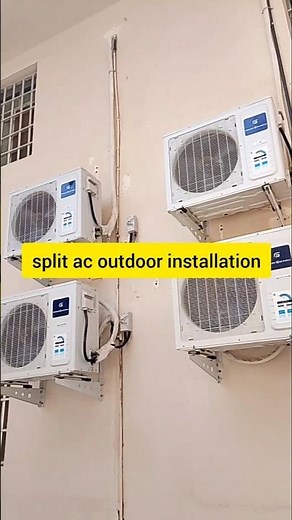 split ac outdoor installation | how to split ac installation