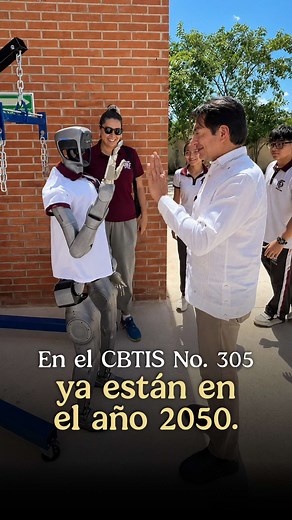 Las y los alumnos #CBTIS 305 ya viven en el 2050. Vamos a seguir trabajando para que el Bachillerato Nacional sea atractivo para las y los jóvenes. Ellas y ellos son el presente y futuro de nuestro país. #fyp #funny #robot