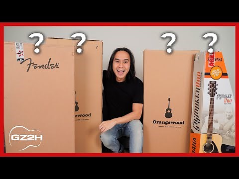 UNBOXING 4 GUITARS