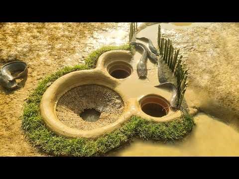 Amazing Easy Fish Trap | Traditional & Sustainable Fishing Technique for Catching Lots of Fish
