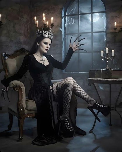 ⛧♰‡ Gothic Queen ‡♰⛧ Beauty in High Heels | Dark Elegance & Seductive Platform Style