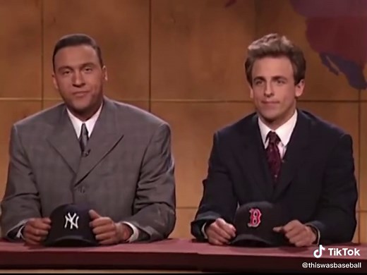 December 1, 2001- Derek Jeter hosts the 512th episode of Saturday Night Live / #mlb #snl #comedy #tv #baseball #yankees #baseballtiktoks #jeter #baseballtiktok #derekjeter #newyork #redsox #boston #television #saturdaynightlive