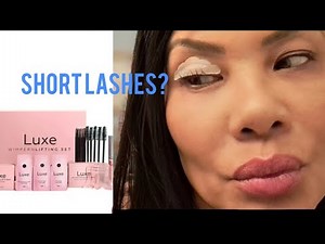 Luxe Lashlift Review & HOW TO ON SHORT LASHES!